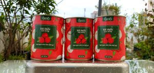 Vải thiều nấu chè đậu xanh thanh mát